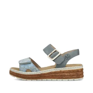 62760-12 LADIES' SANDALS BLUE SEITL. ANFLECHTER