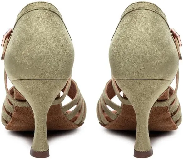 AOQUNFS Women's Latin Dance Shoes Professional Ballroom Salsa Practice Performance Dancing Shoes