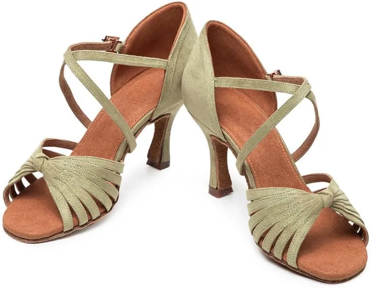 AOQUNFS Women's Latin Dance Shoes Professional Ballroom Salsa Practice Performance Dancing Shoes