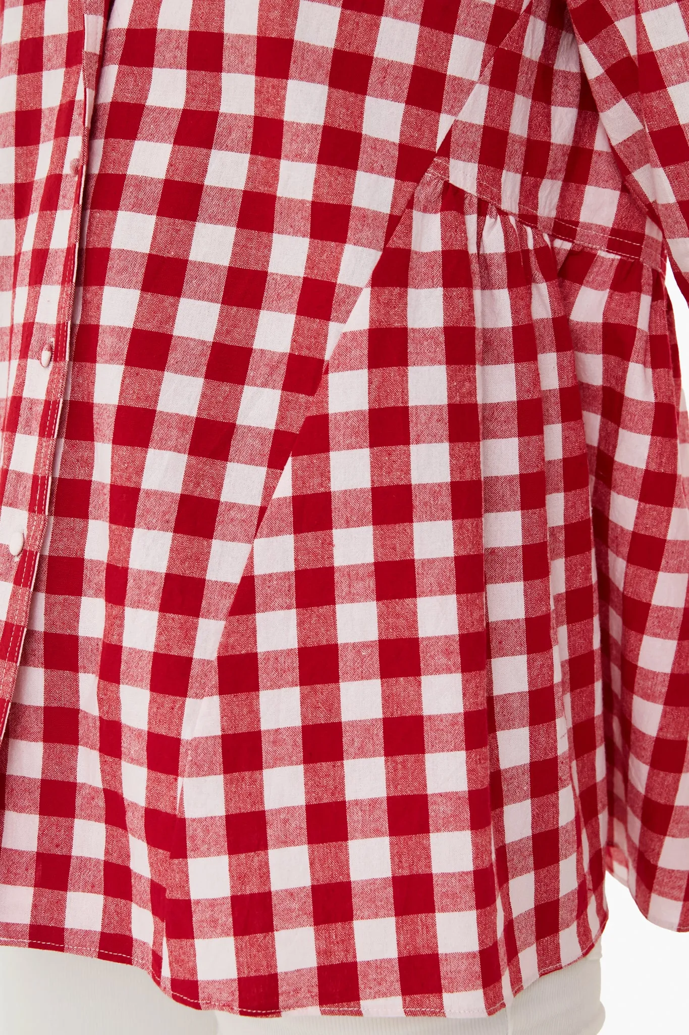 Apple Red Gingham Scarlett Button Down