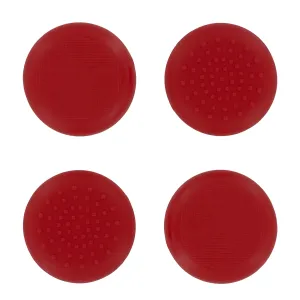 Assecure TPU protective analogue thumb grip stick caps for Microsoft Xbox One- 4 pack red