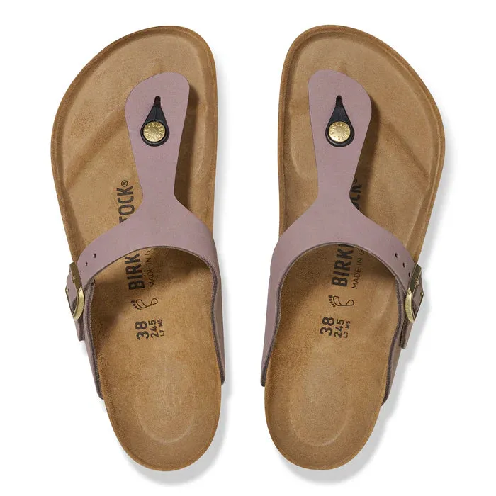 Birkenstock Gizeh Faded Purple Nubuck Regular Women's