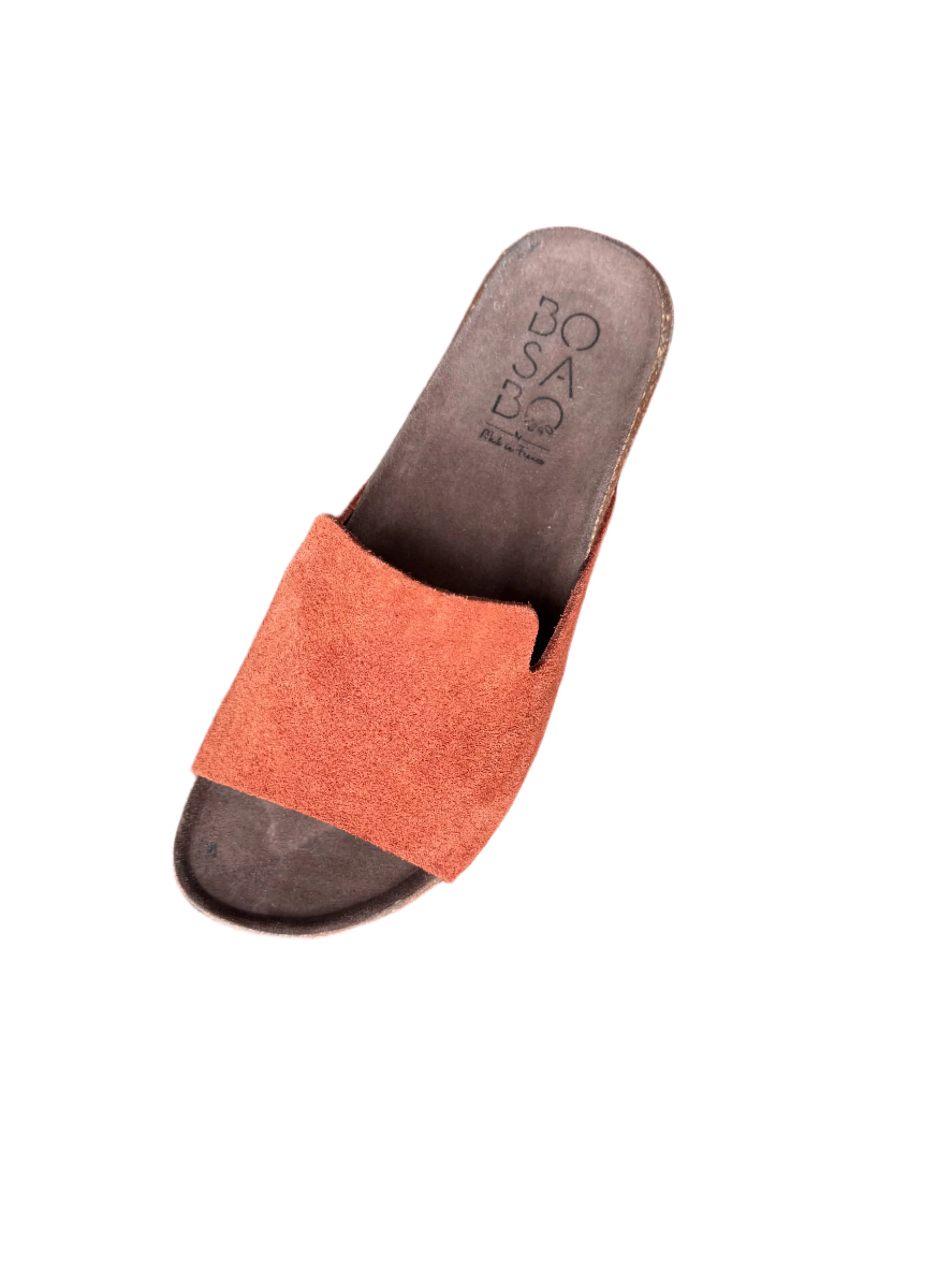 Bosabo Slip on Mules / Suede Rust
