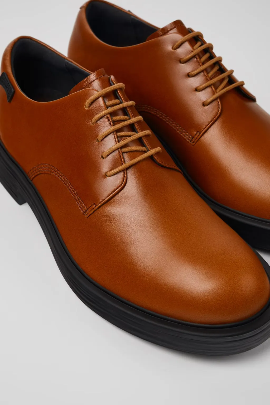 Camper Men's K10079 Dean Leather Formal Shoes Brown