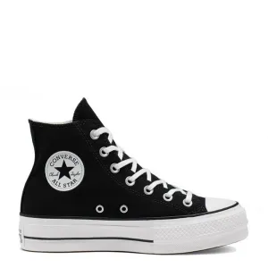 Converse Women's Chuck Taylor All Star Lift High Top in Black/White/White