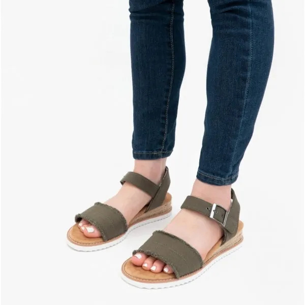 DESERT KISS-ADOBE PRINCESS Ladies Strap Sandals Olive