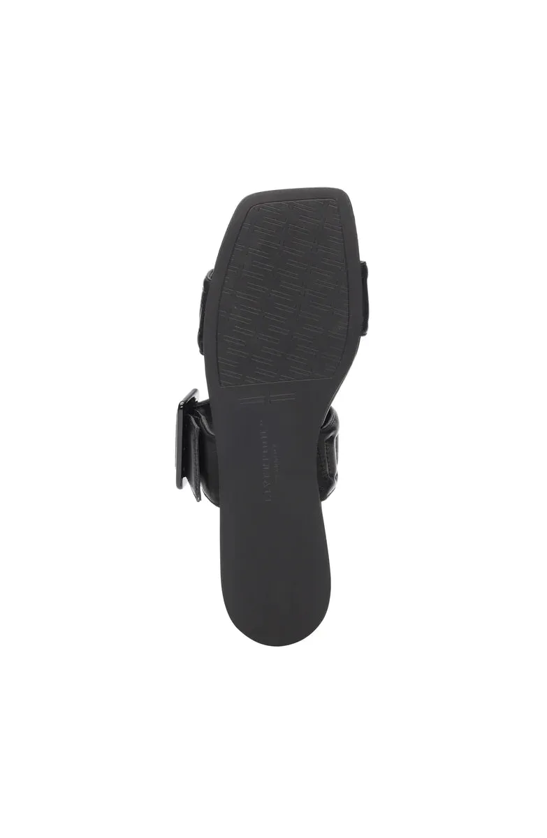 Downtown Logo Stitch Sandal in Black - Liverpool Los Angeles Style 754018
