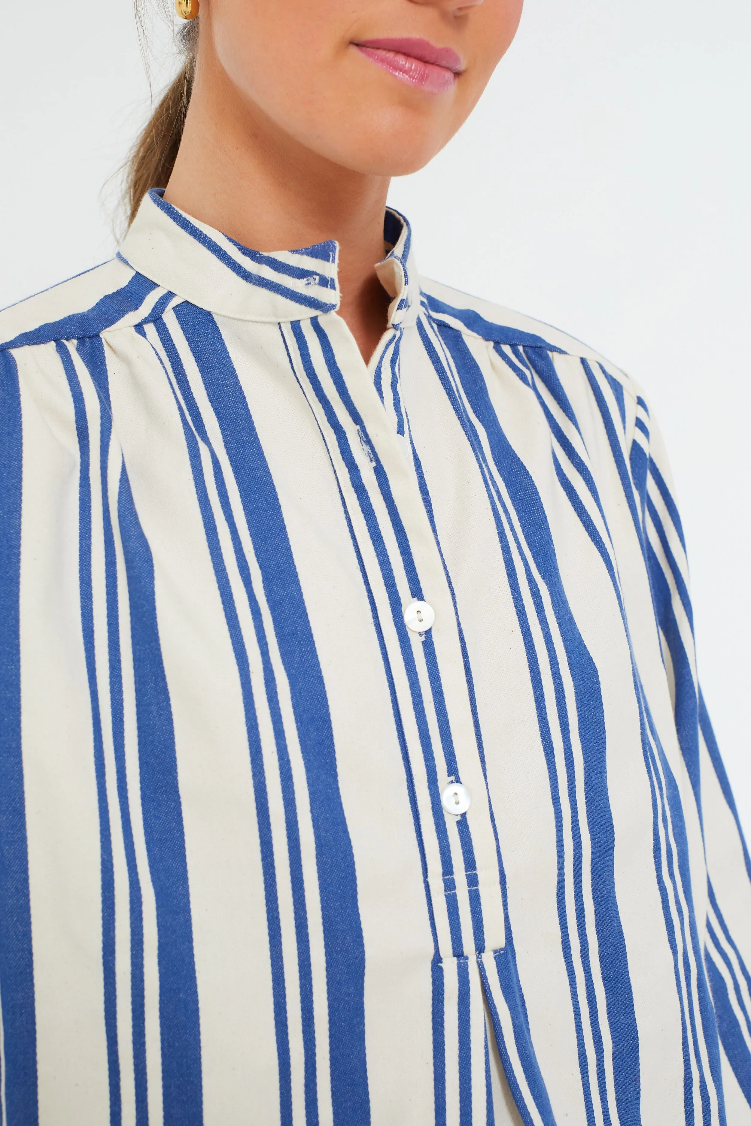 French Blue Stripe Alix Top