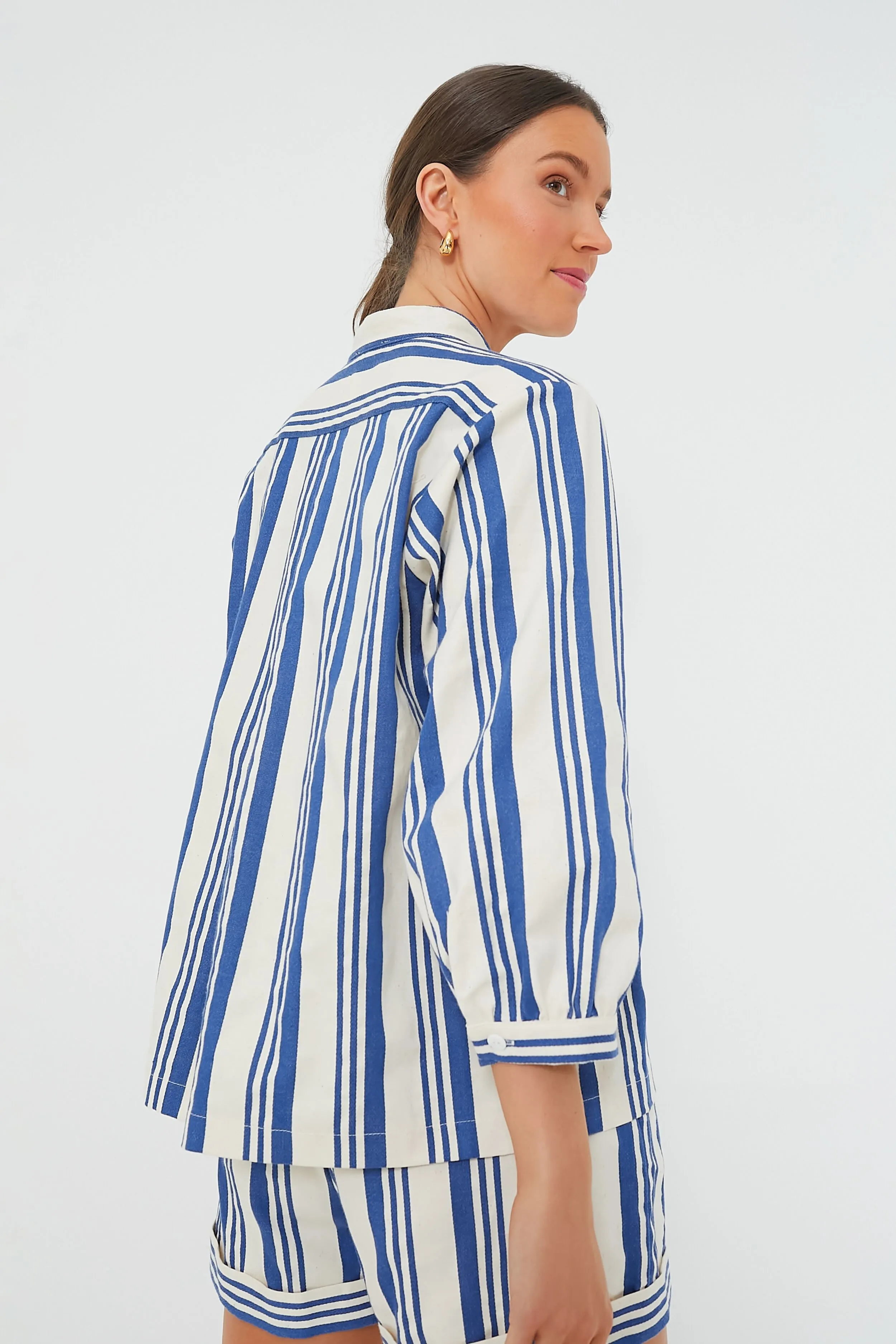 French Blue Stripe Alix Top