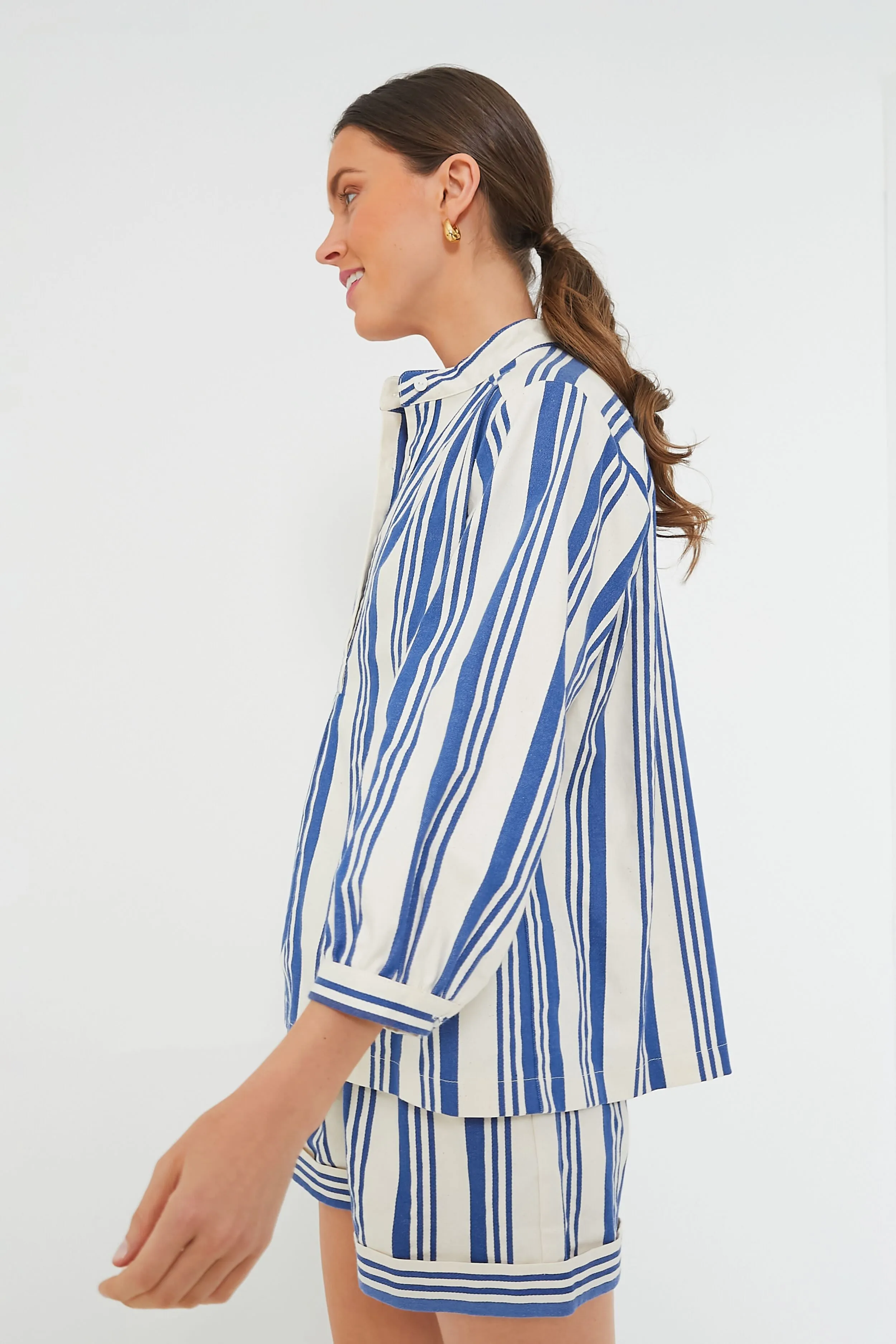 French Blue Stripe Alix Top