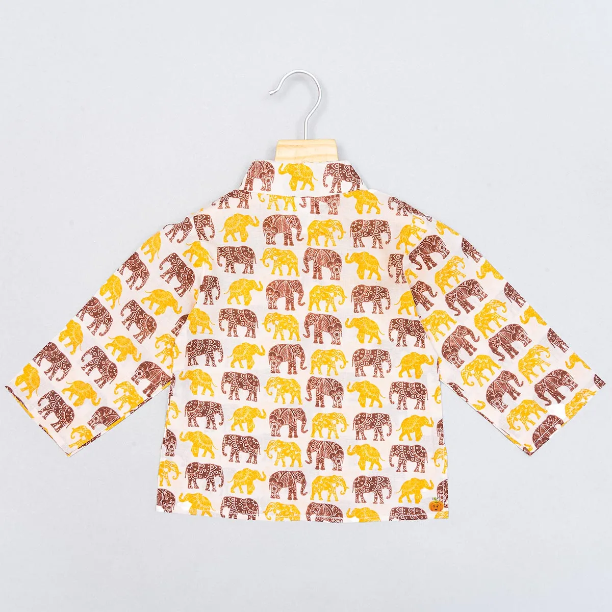 Hand Block Cotton Kurta Pajama for Boys