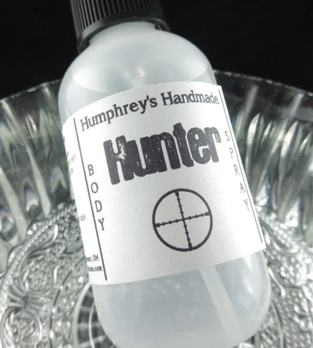 HUNTER Men's Body Spray | Dirt & Moss Scent | Linen Spray