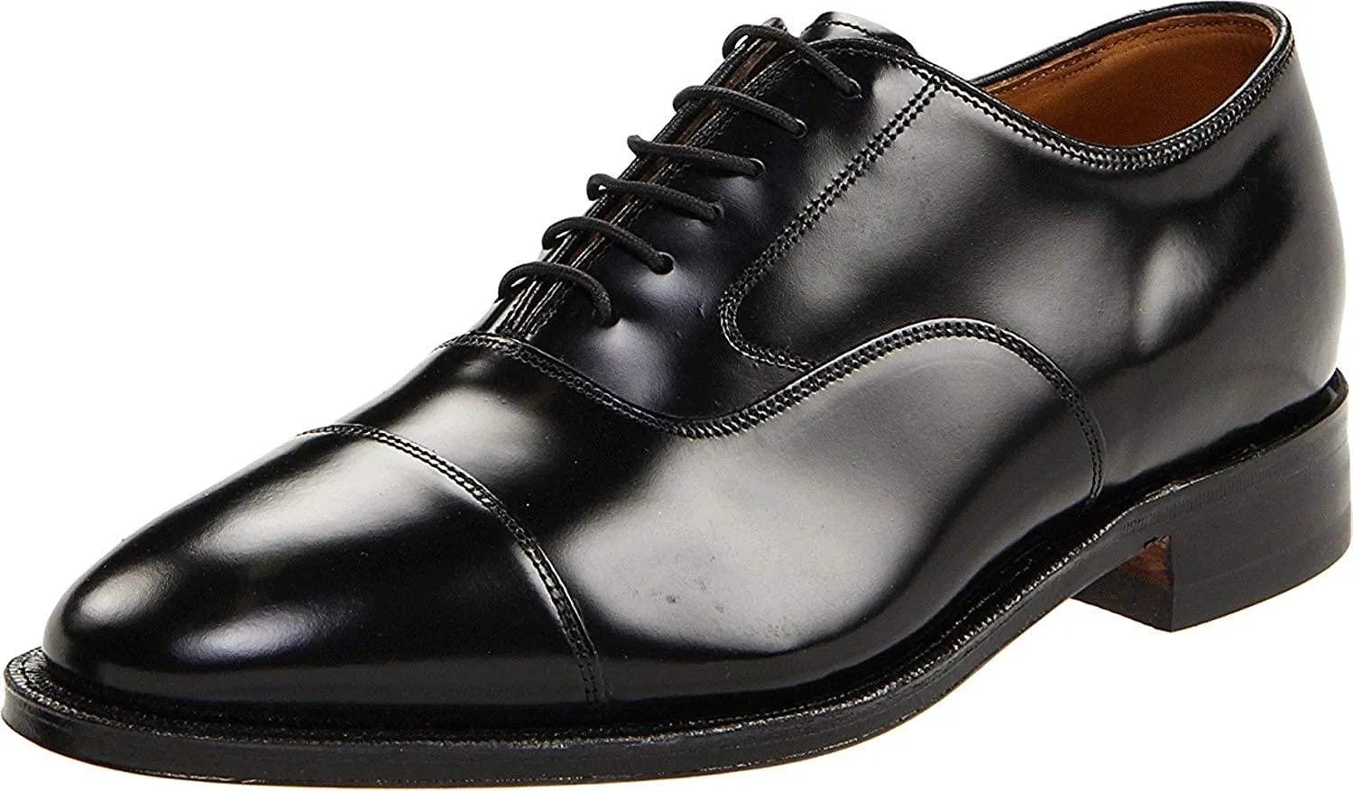 Johnston & Murphy Melton Cap-Toe Black Size 13 Dress Shoes