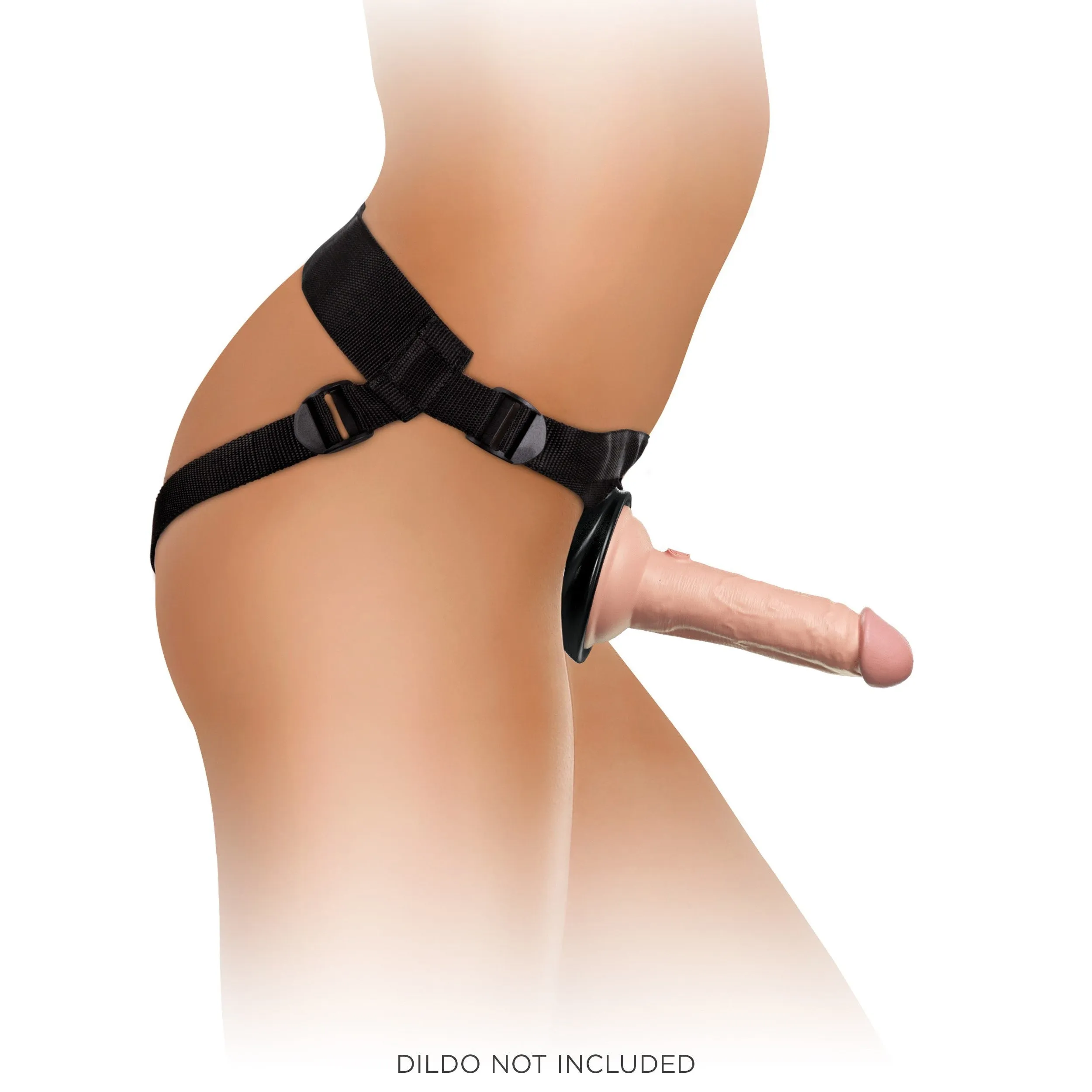 King Cock Elite Beginner's Body Dock Strap-on Harness - Black