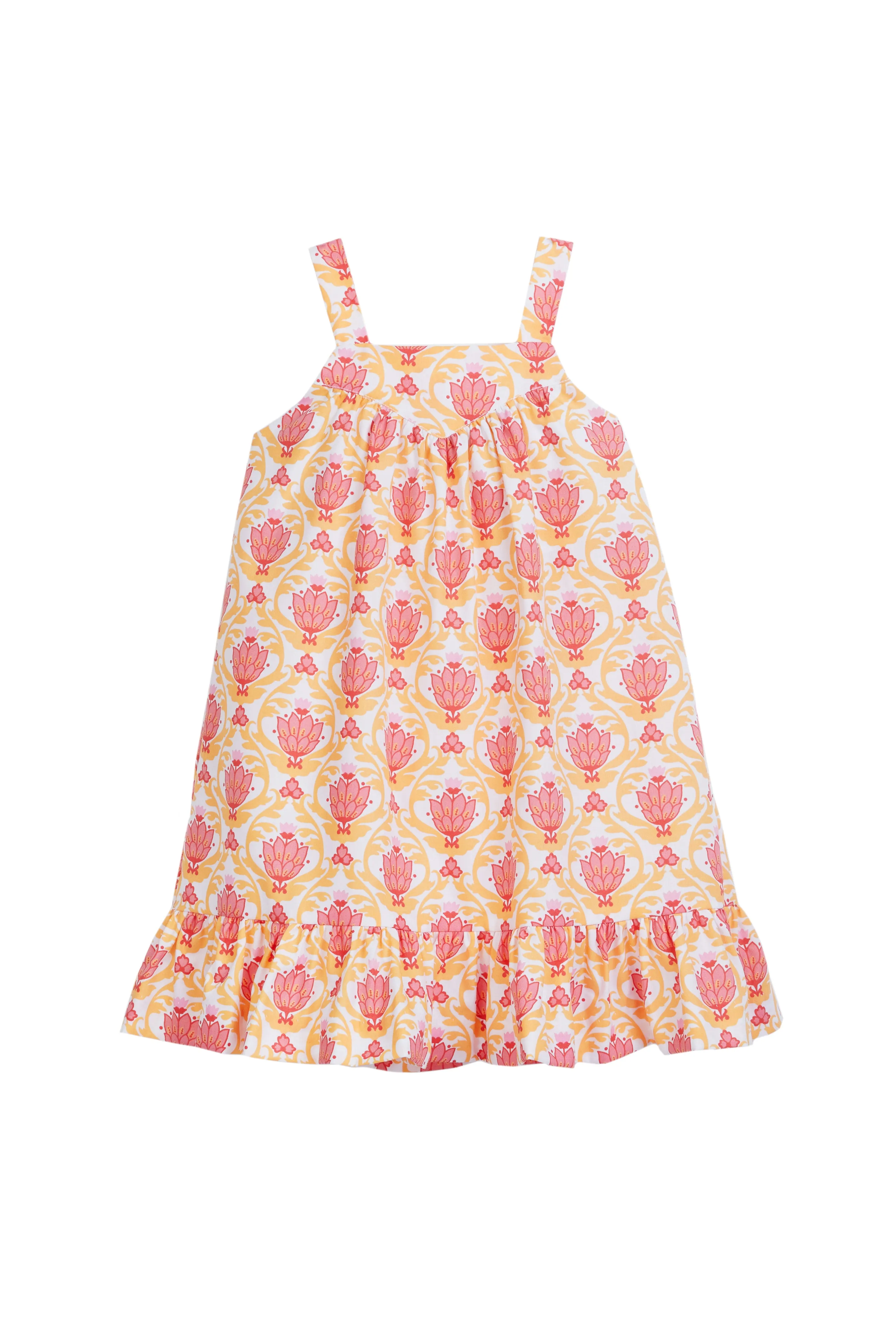KK Dress - Coral Lotus Blossom
