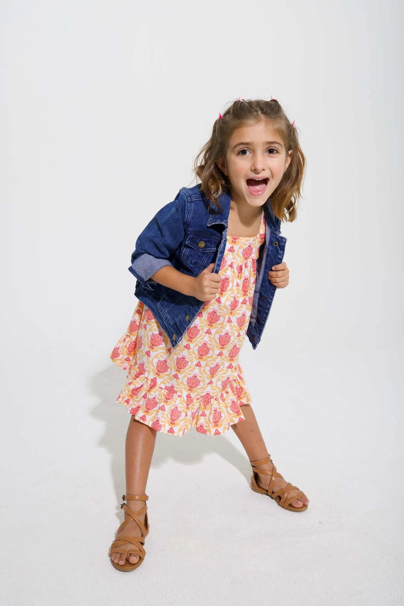 KK Dress - Coral Lotus Blossom