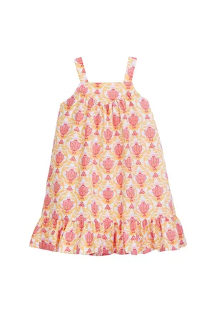 KK Dress - Coral Lotus Blossom