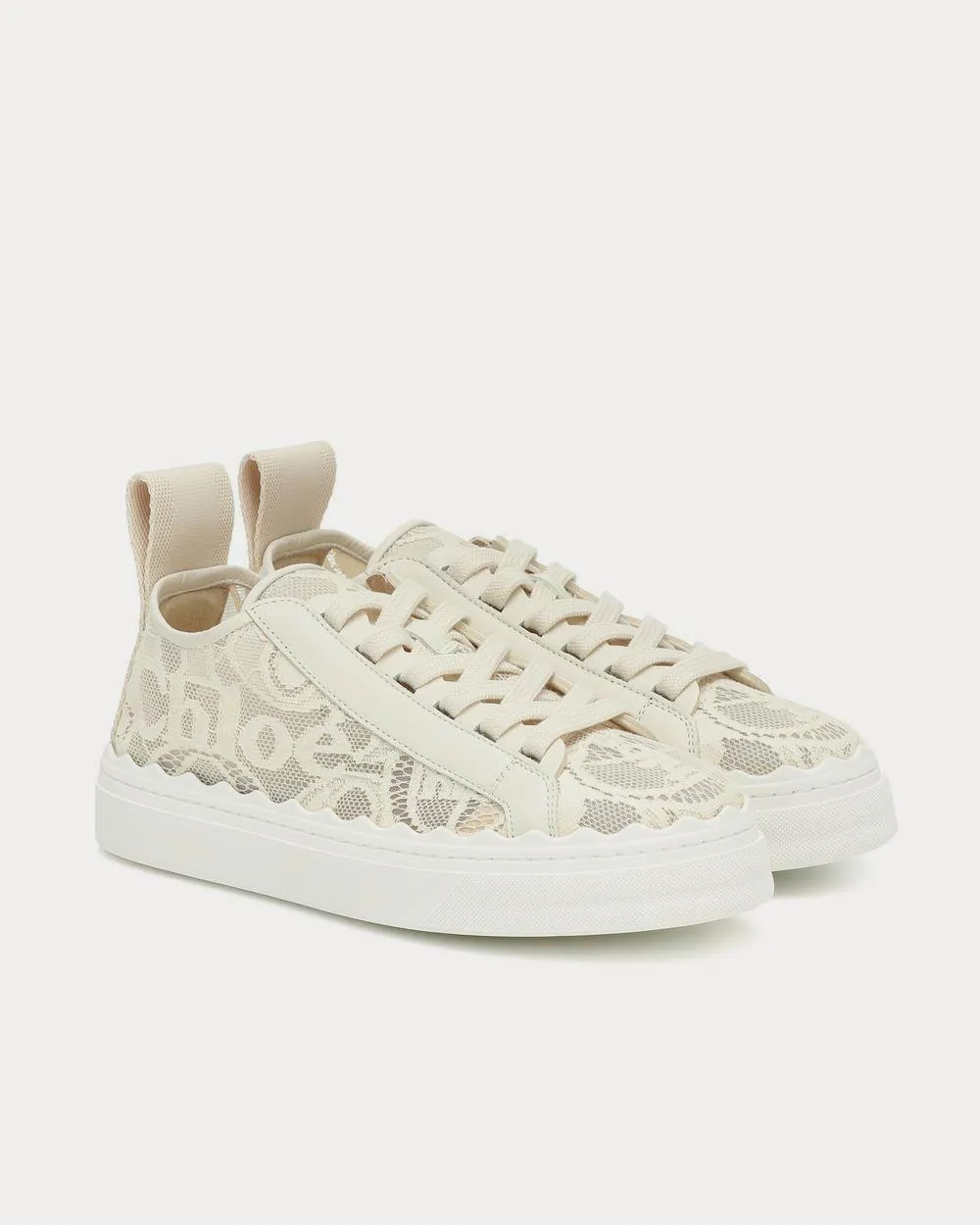 Lauren lace Mild Beige Low Top Sneakers