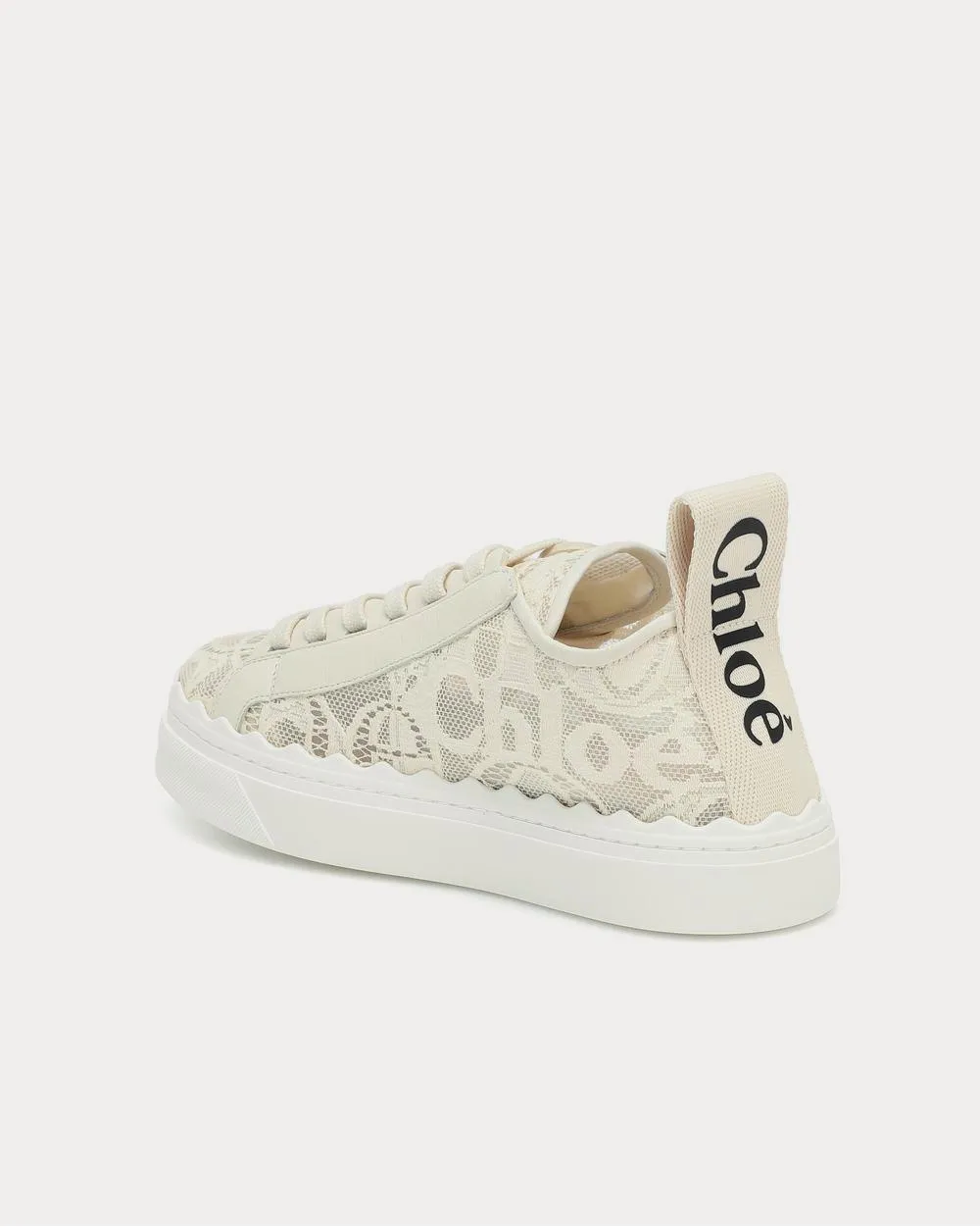 Lauren lace Mild Beige Low Top Sneakers