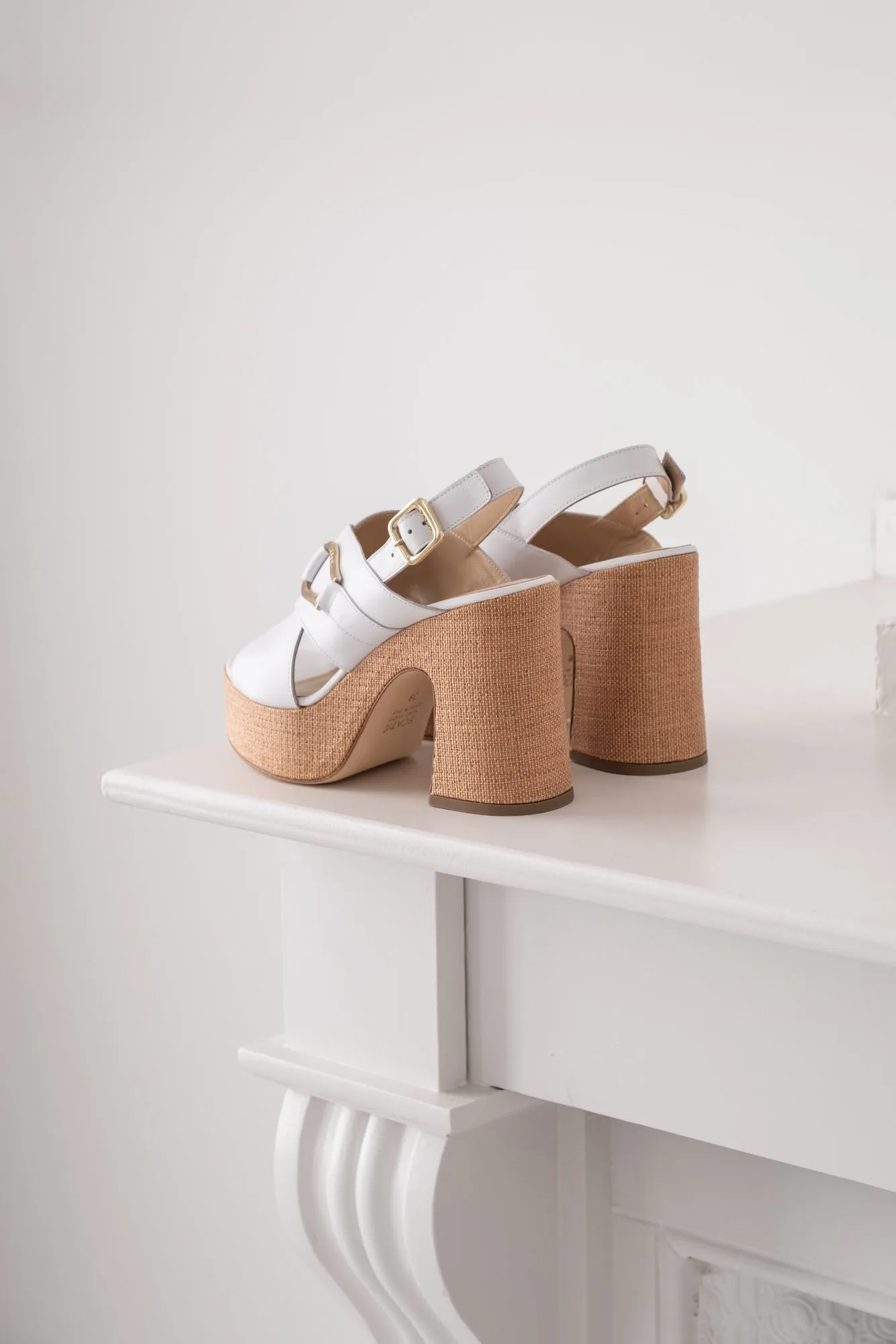 LEATHER PLATFORM HEEL PAYSON