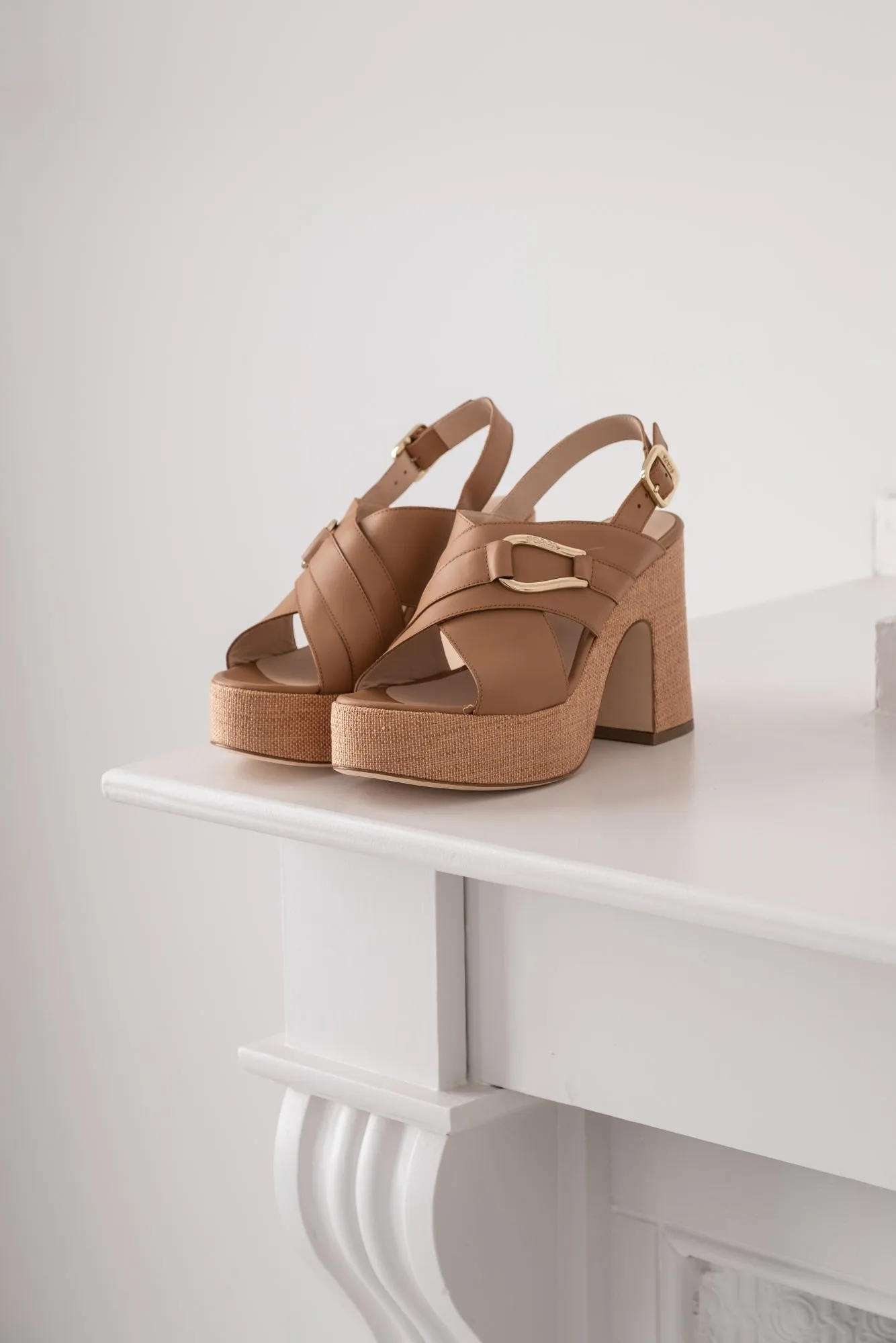 LEATHER PLATFORM HEEL PAYSON