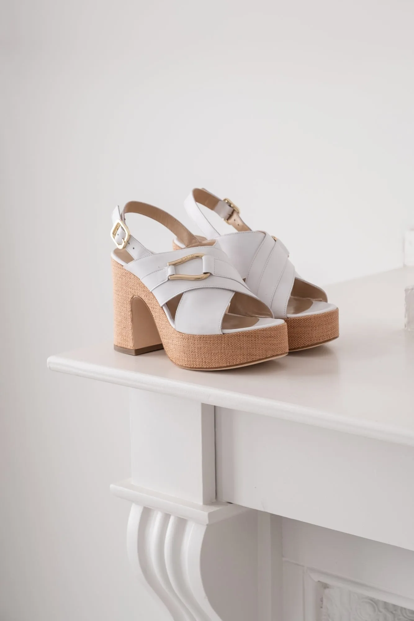 LEATHER PLATFORM HEEL PAYSON
