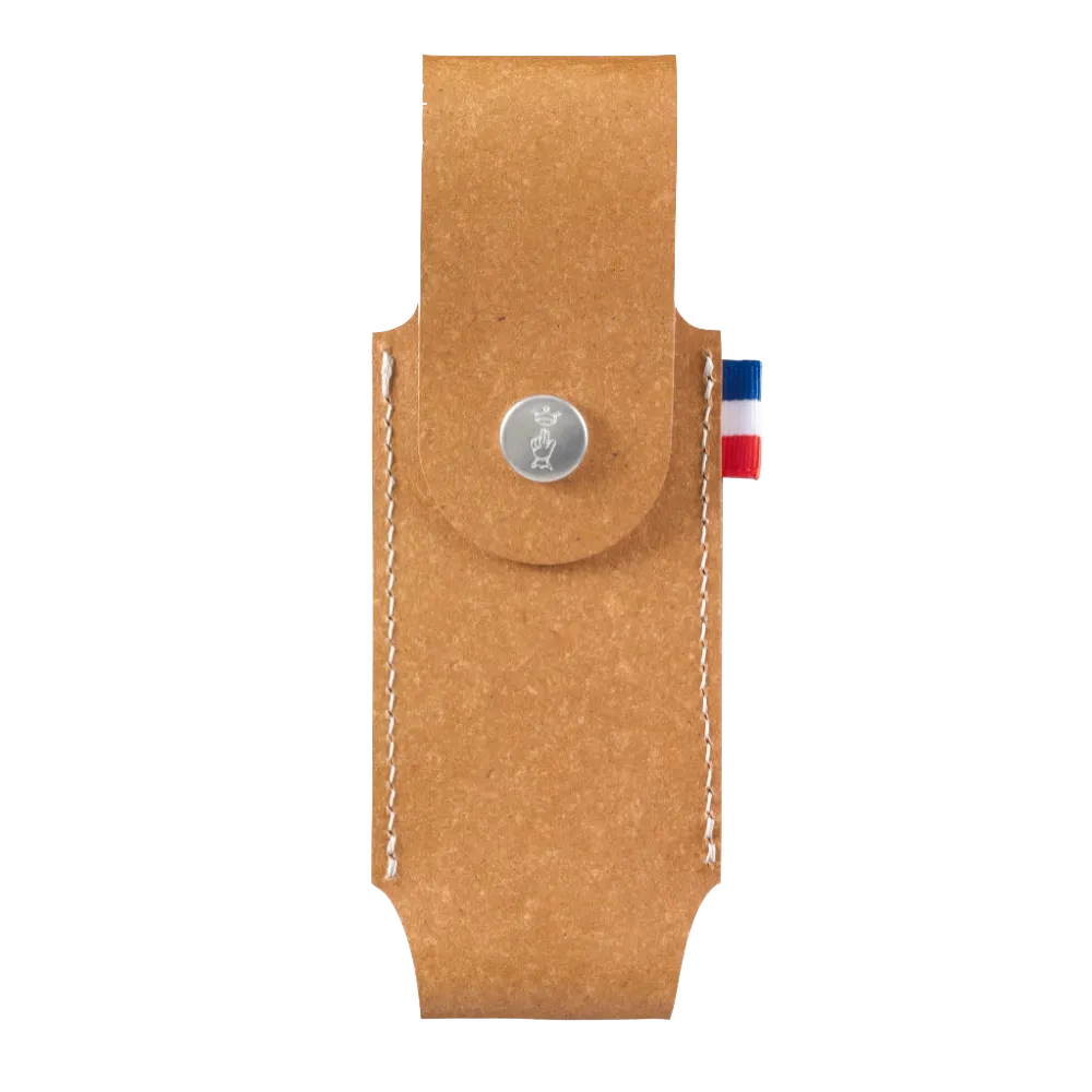 Leather Simple Sheath & French Flag