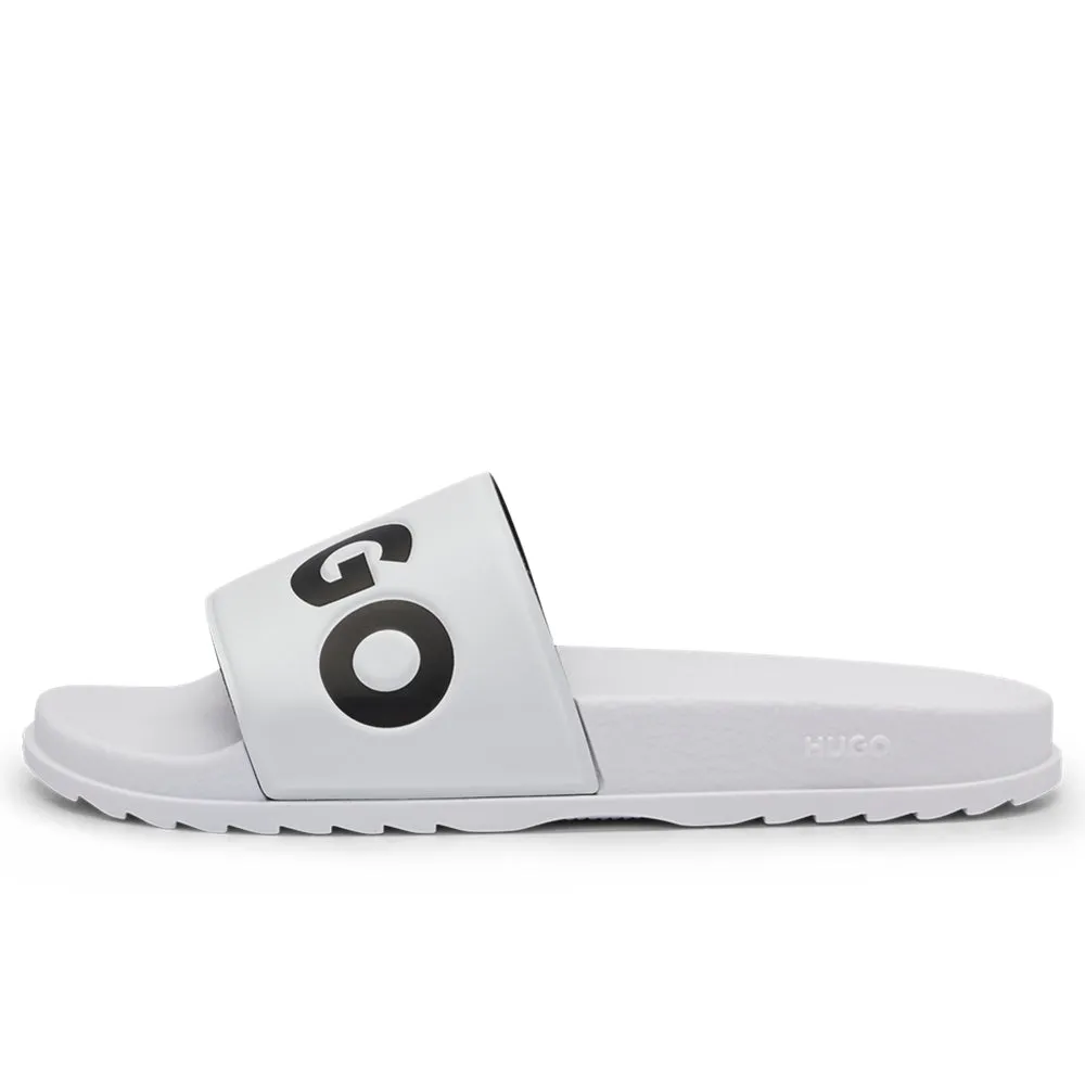 Match Slider Sandals, White