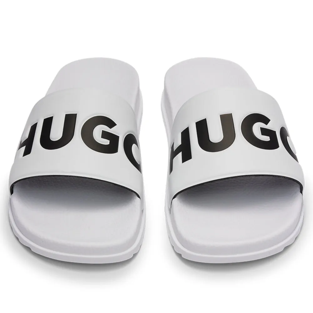 Match Slider Sandals, White