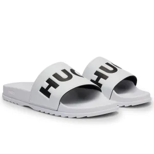 Match Slider Sandals, White