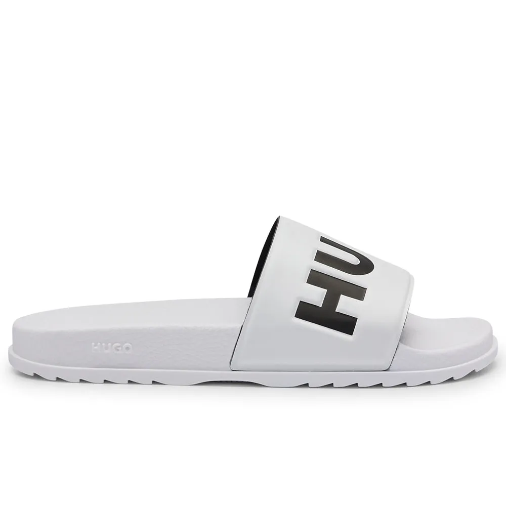 Match Slider Sandals, White