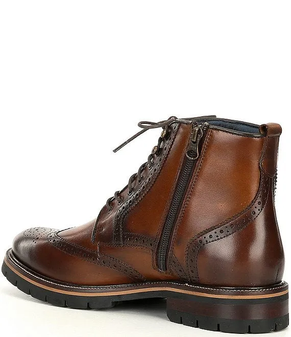 Men's Johnston & Murphy | Cody Wingtip Zip Boot | Tan