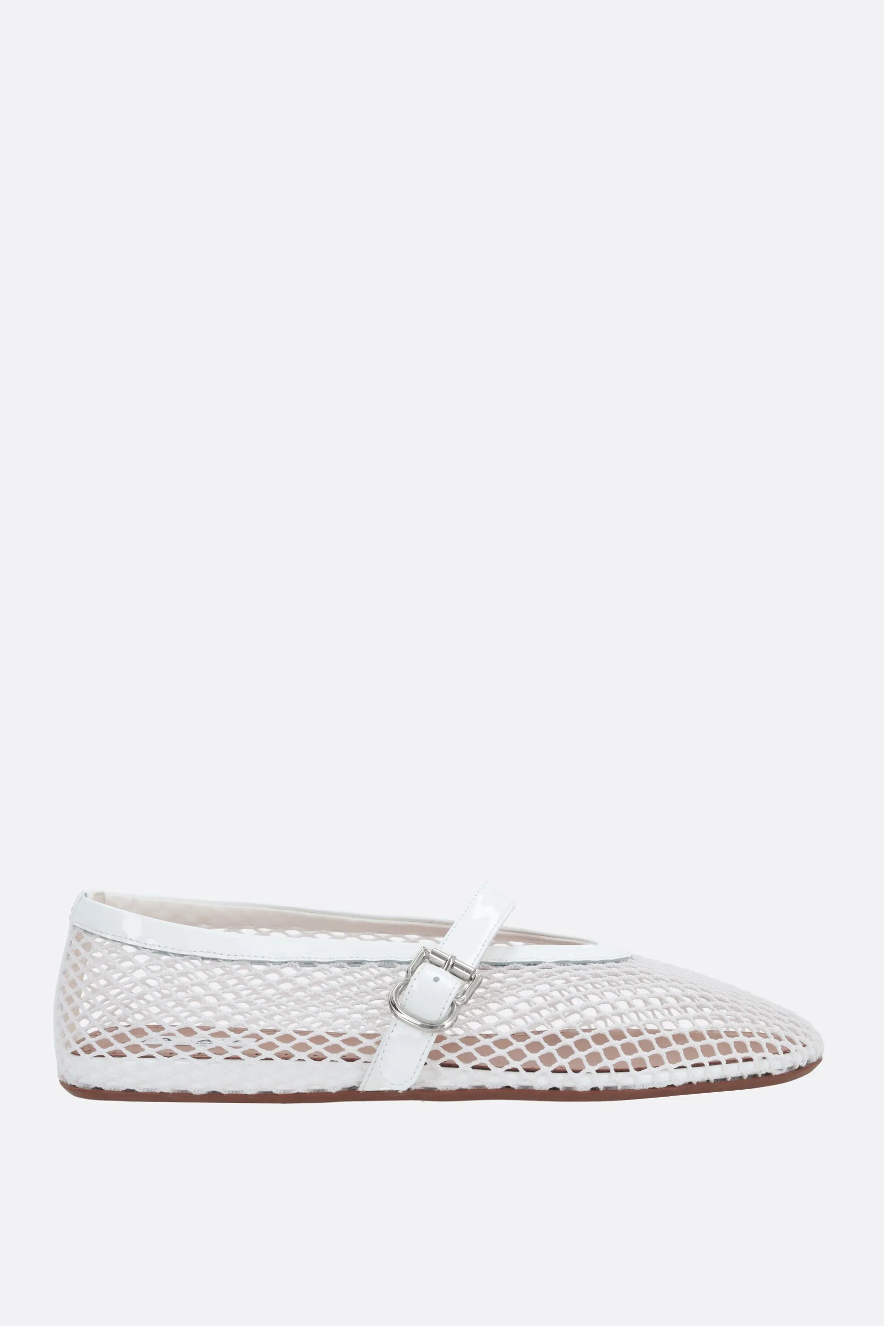 Mesh Patent Leather Ballerinas