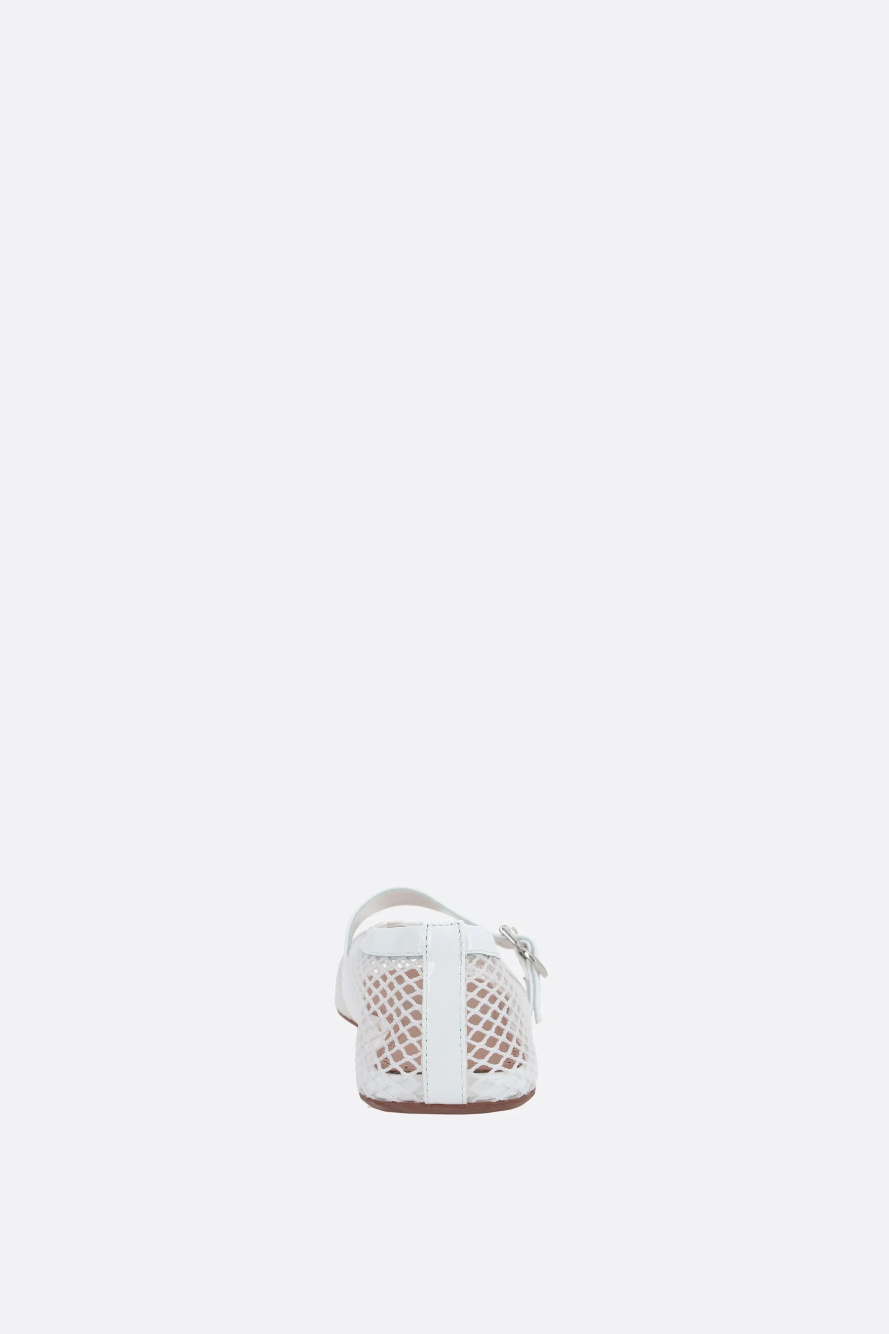 Mesh Patent Leather Ballerinas