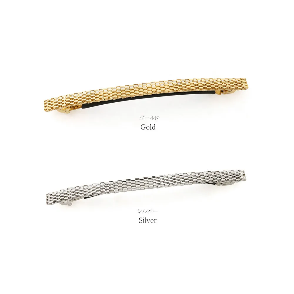 Mesh Rectangle Slim Barrette