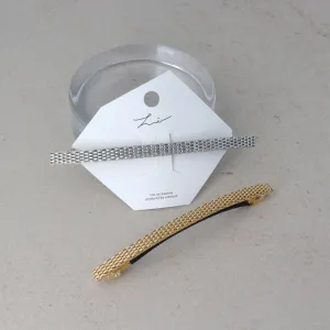 Mesh Rectangle Slim Barrette