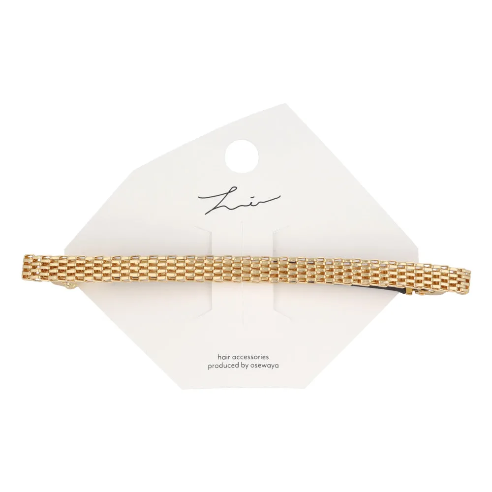 Mesh Rectangle Slim Barrette