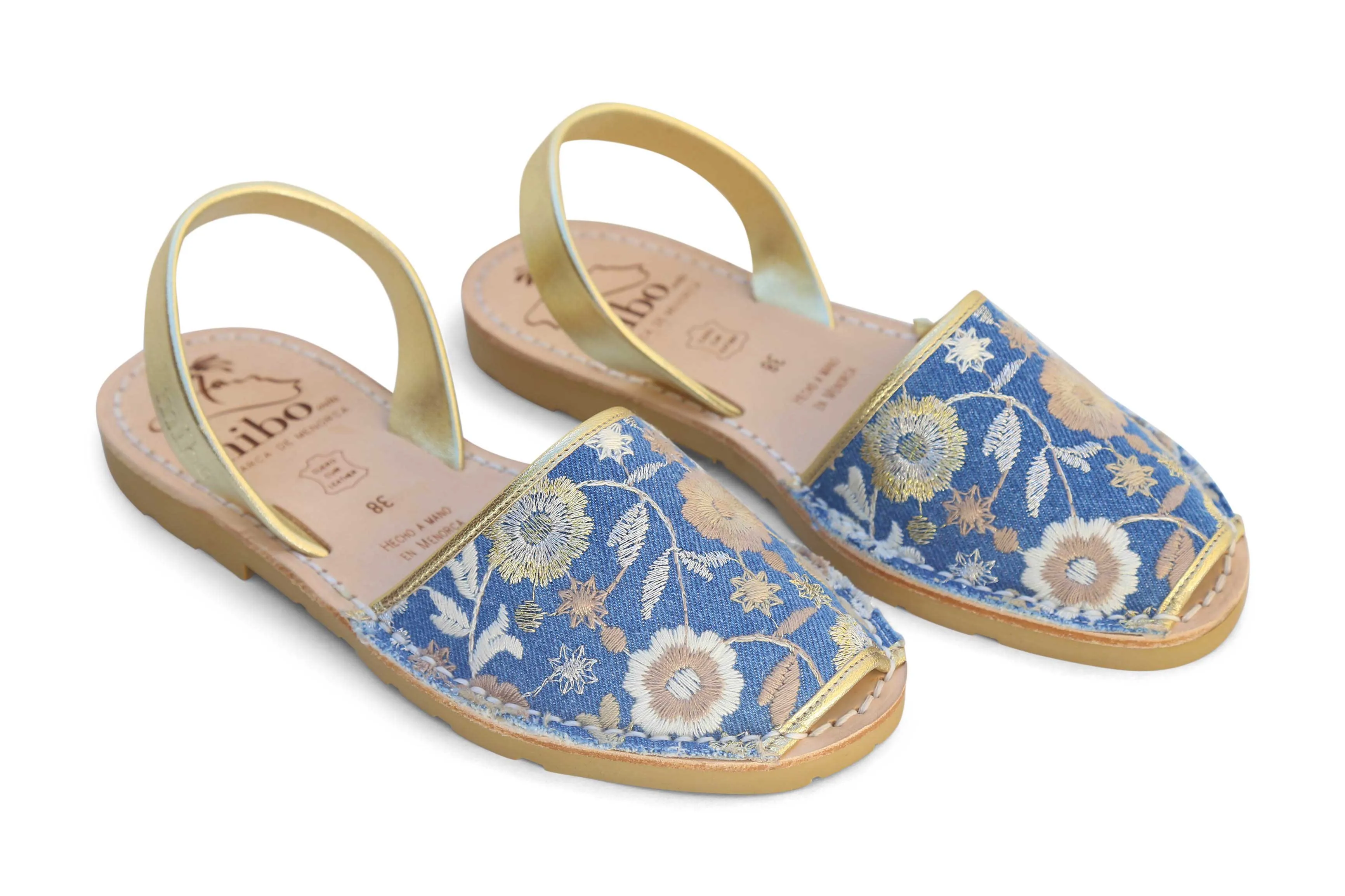 Mibo Avarcas Perry Jeans Menorcan Sandals