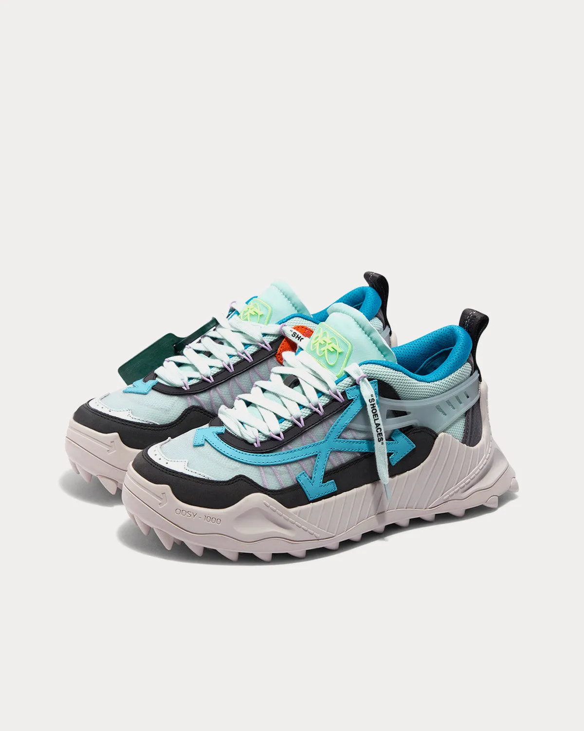 Odsy-1000 Dark Grey / Blue Low Top Sneakers