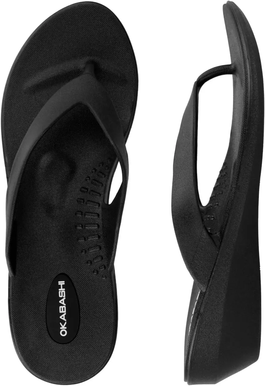OKABASHI Womens Lakeside Thong Flip Flop Sandals