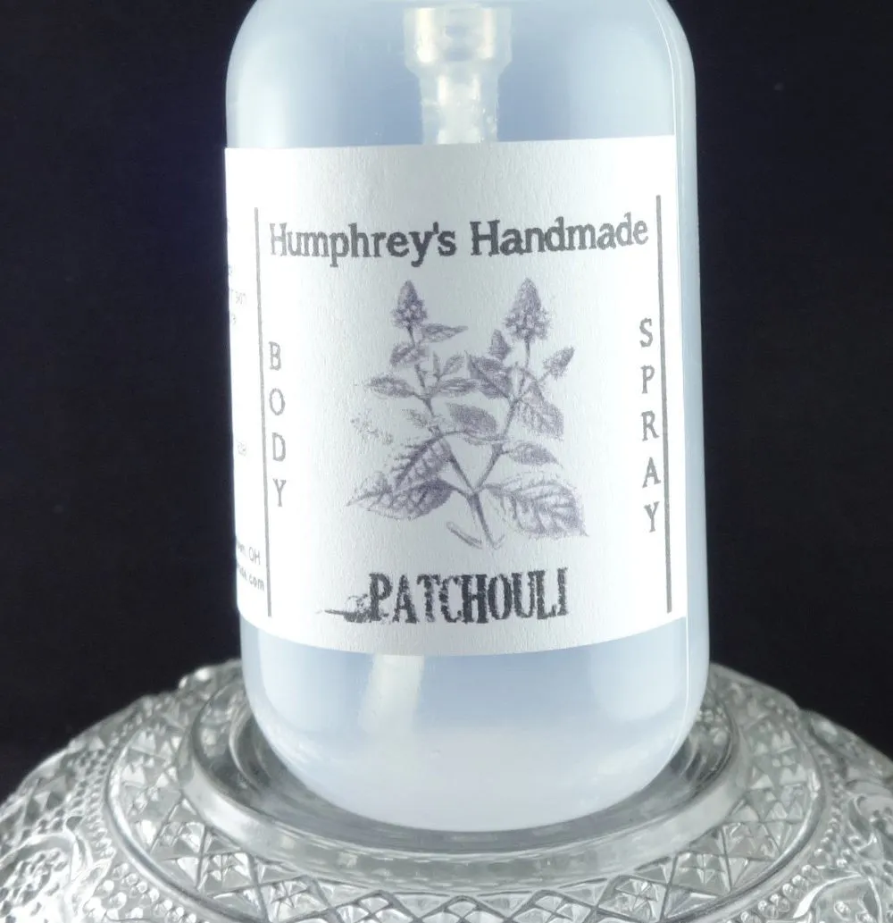 PATCHOULI Body Spray | 2 oz 4 oz | Essential Oil | All Natural Earthy | Unisex