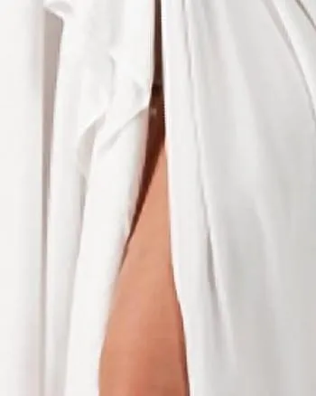 Renee Twist Front Jersey Maxi Dress in White | White
