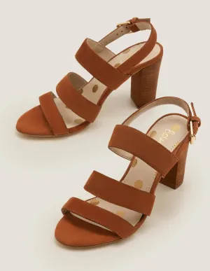 Samantha Heeled Sandals-Tan