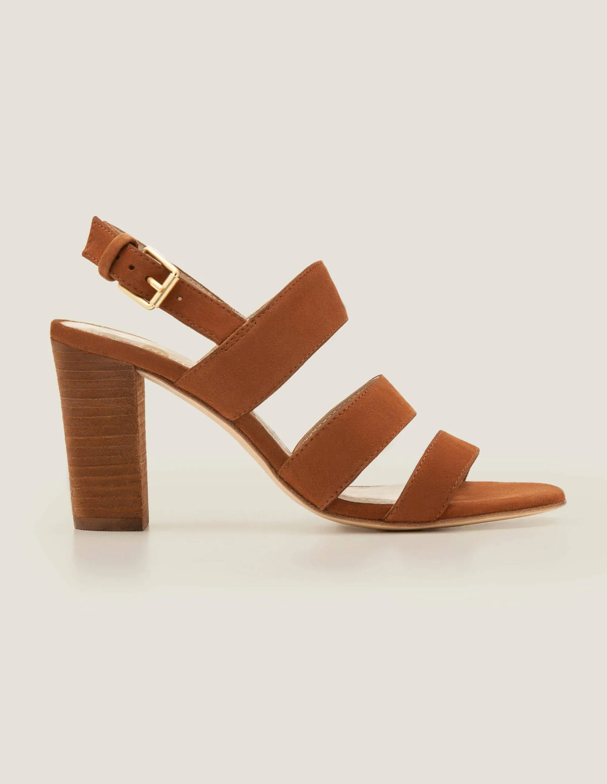 Samantha Heeled Sandals-Tan