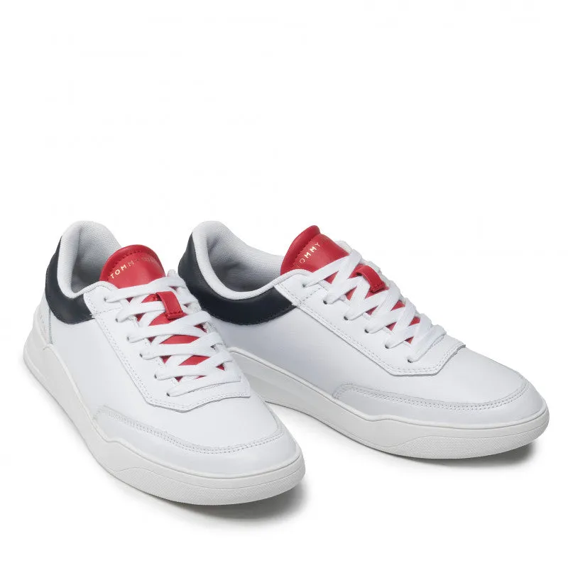 Scarpe Uomo TOMMY HILFIGER Sneakers linea Elevated in Pelle Bianca