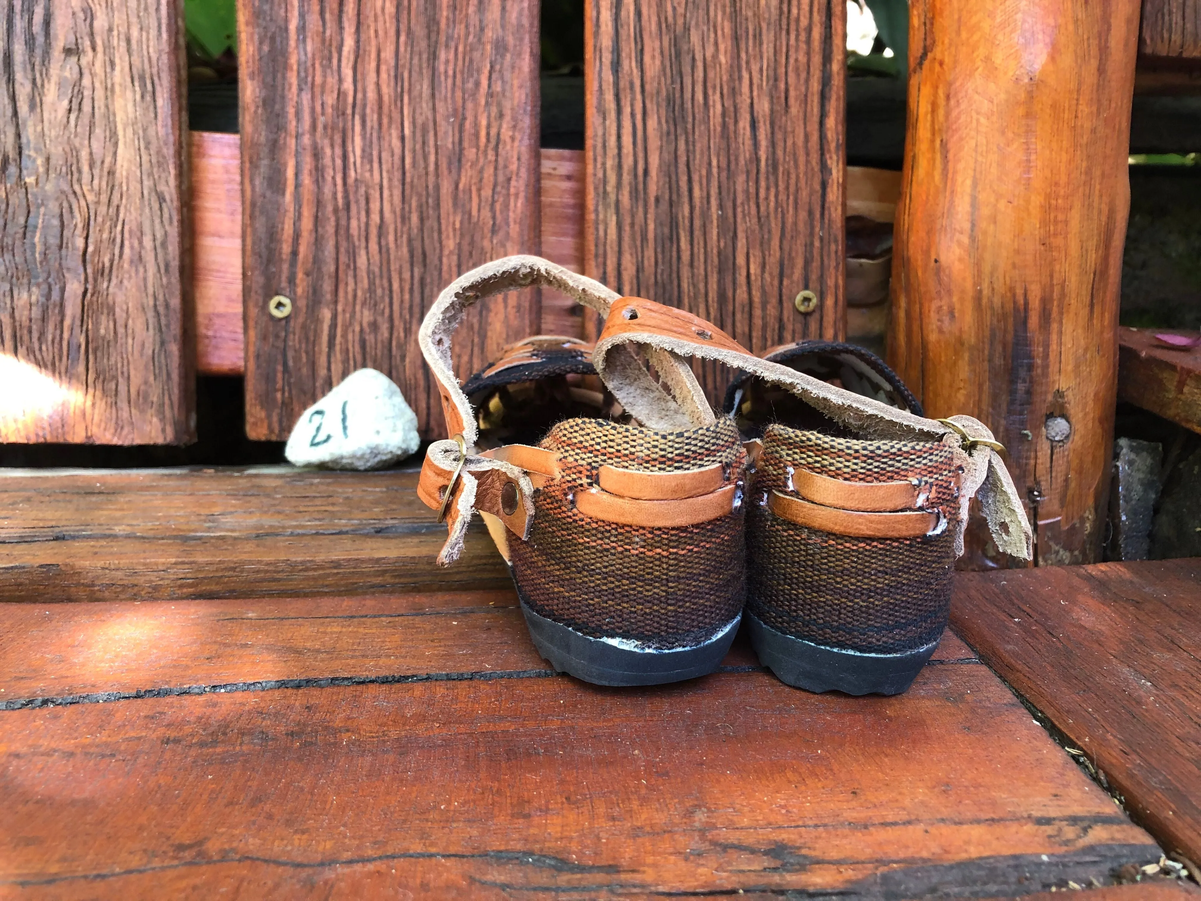 Size 21 Kid's Huarache Sandals - Brown