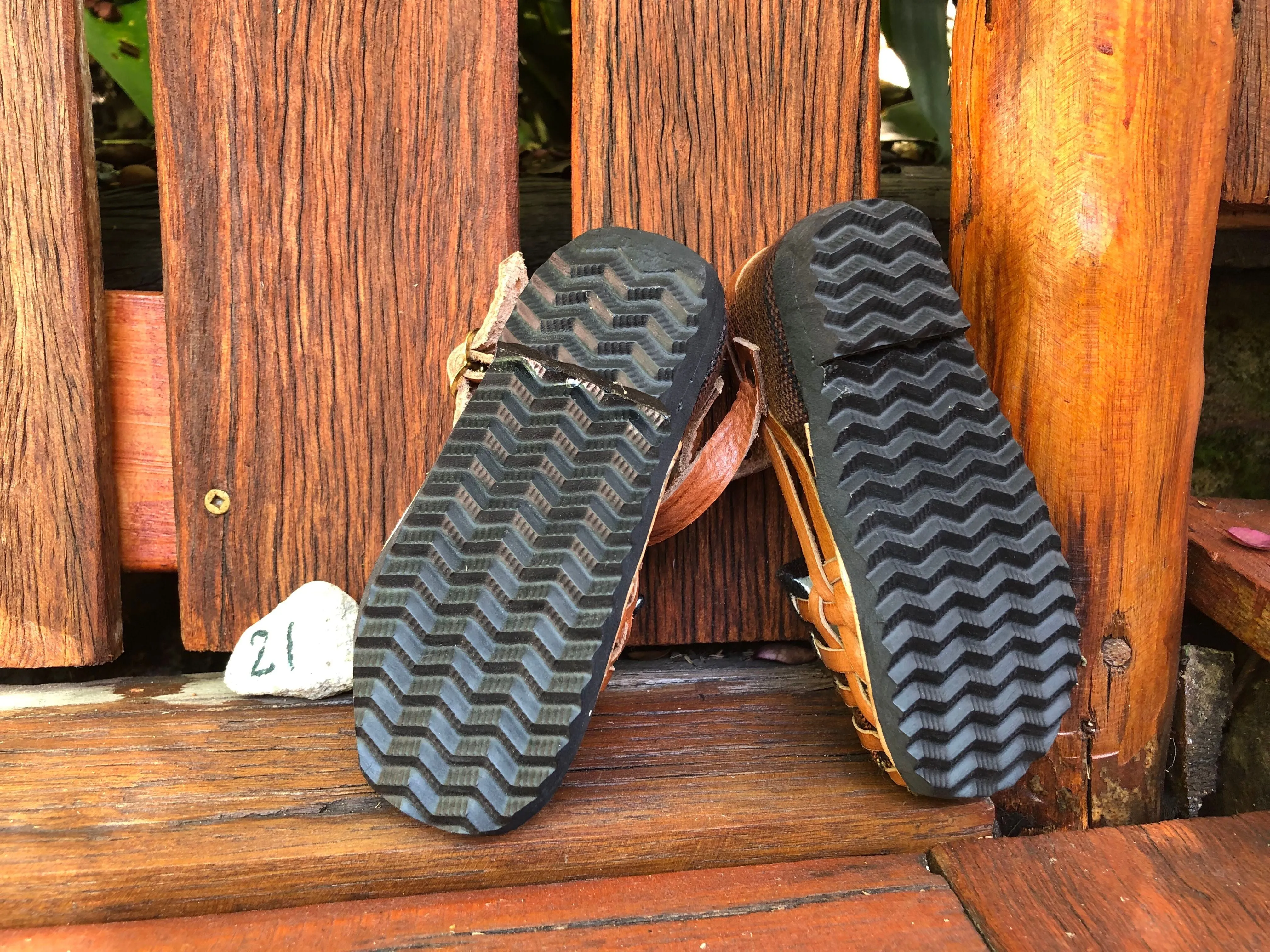 Size 21 Kid's Huarache Sandals - Brown