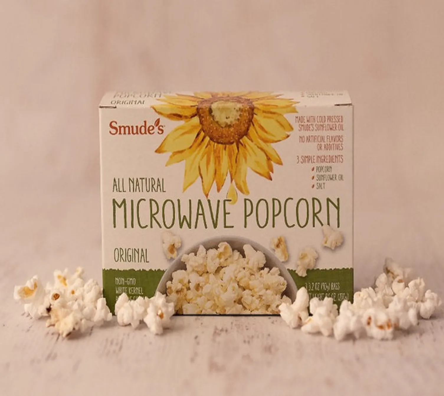 Smude's All-Natural Original Microwave Popcorn - 1 pouch