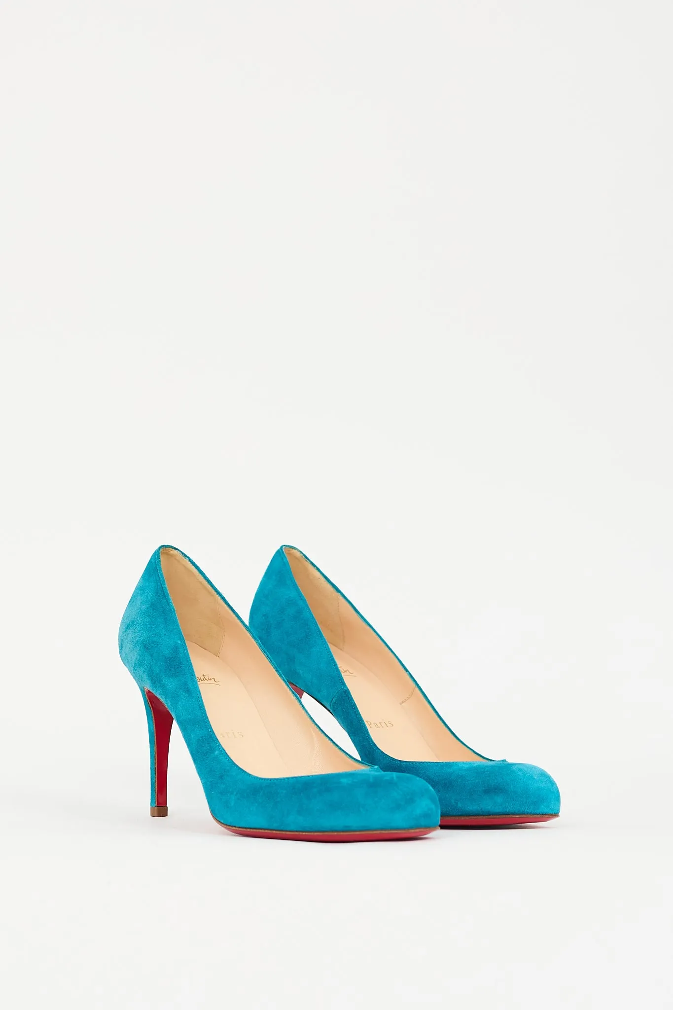 Teal Suede Simple 85 Pump