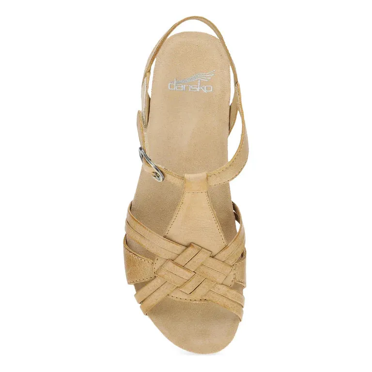Tia Subtle Toe Weave in Tan